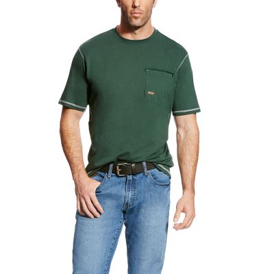 Ariat Work: Rebar Workman Camisetas Hombre - Verde Menta (FKYVP7596)